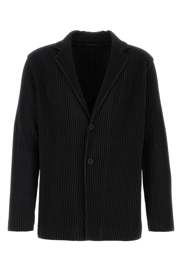 Homme Plisse' Issey Miyake Pleats Exterior: 100% Polyester blazer in black