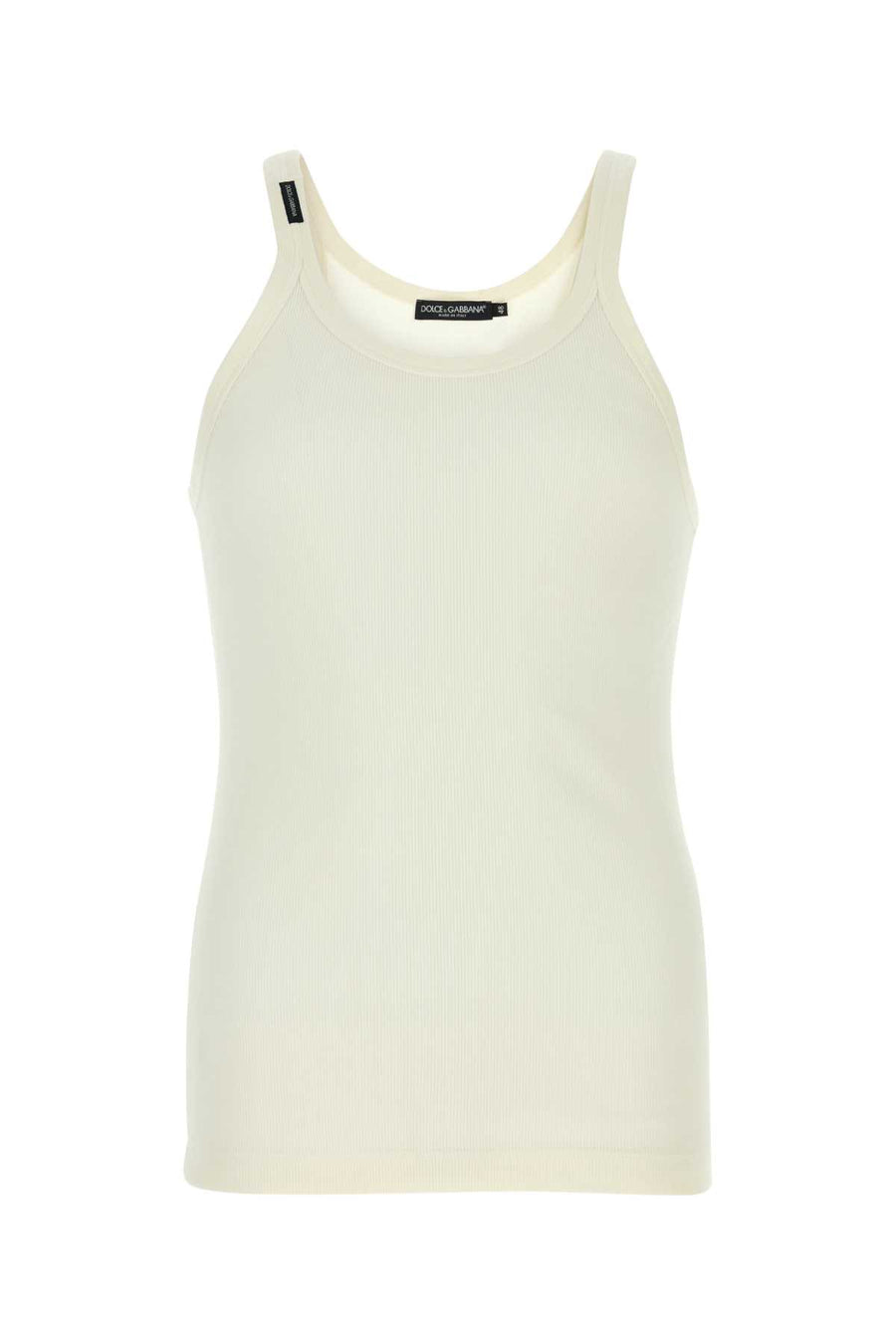 Dolce & Gabbana 100% cotton tank top in white