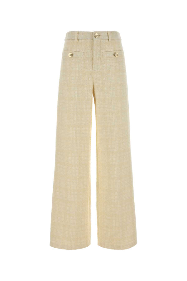 Gucci Exterior: 53% Cotton trousers in beige