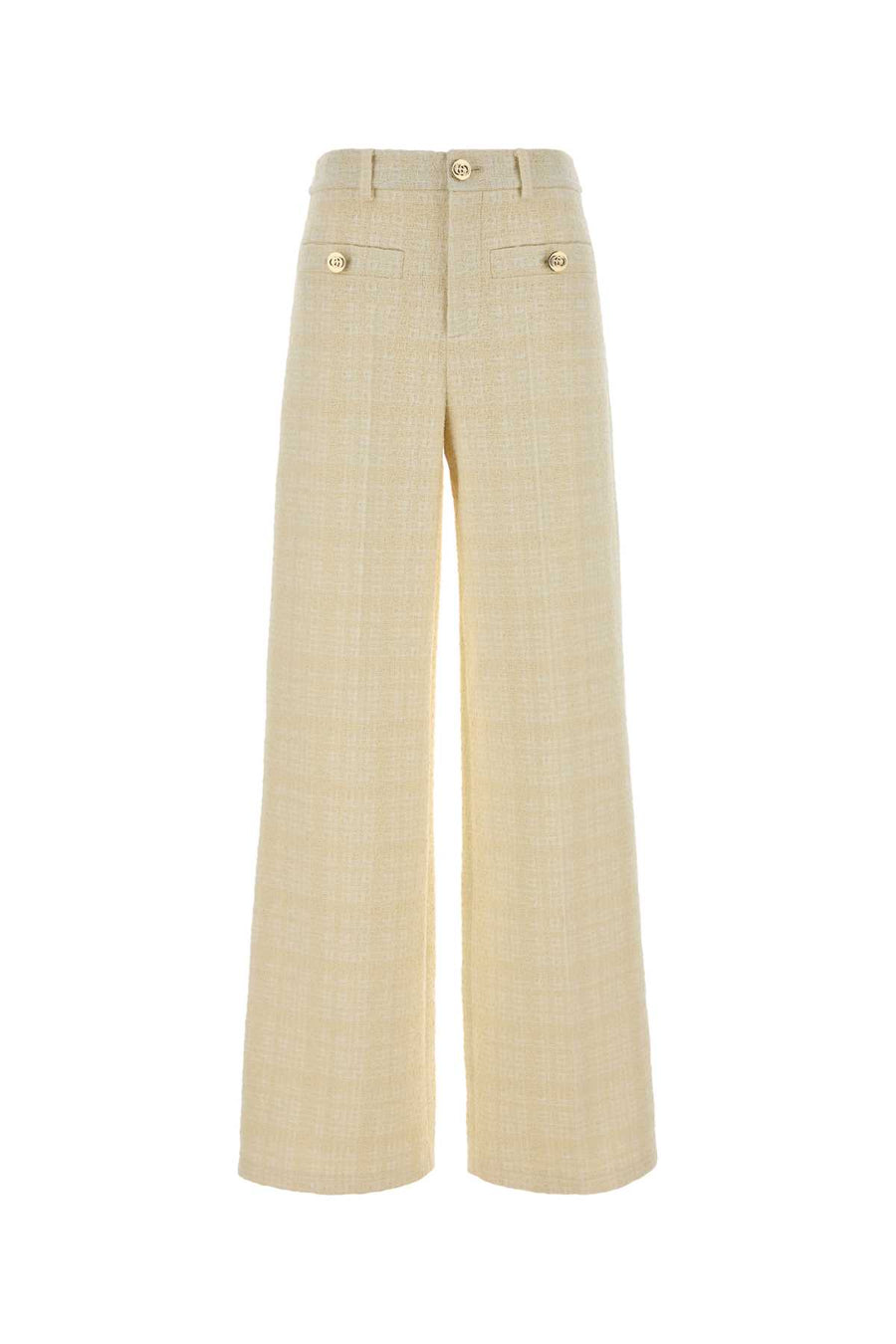 Gucci Exterior: 53% Cotton trousers in beige