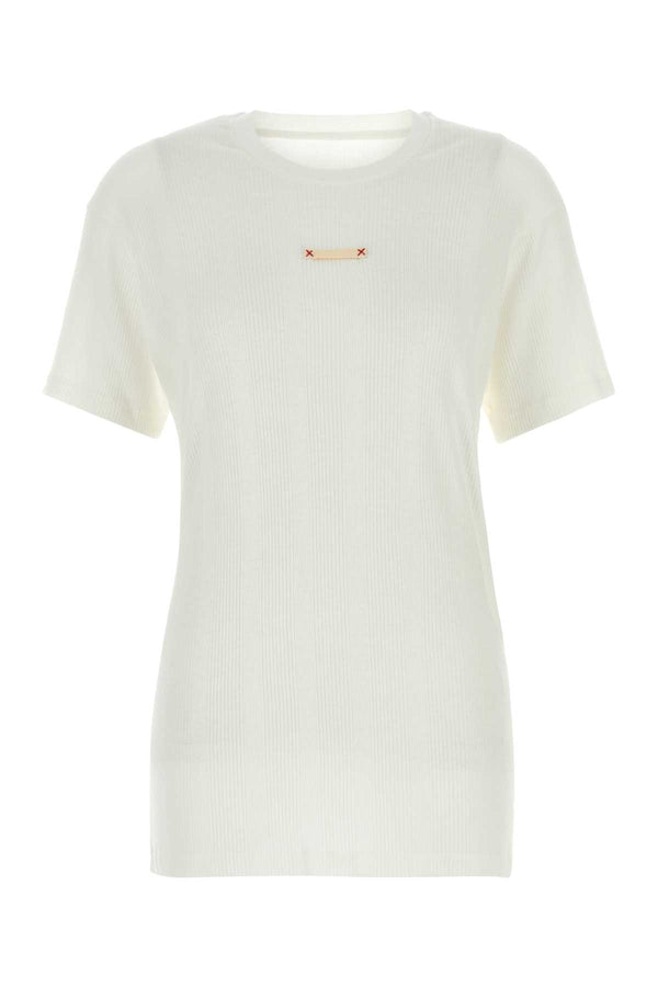 Maison Margiela 60% Cotton t-shirt in white