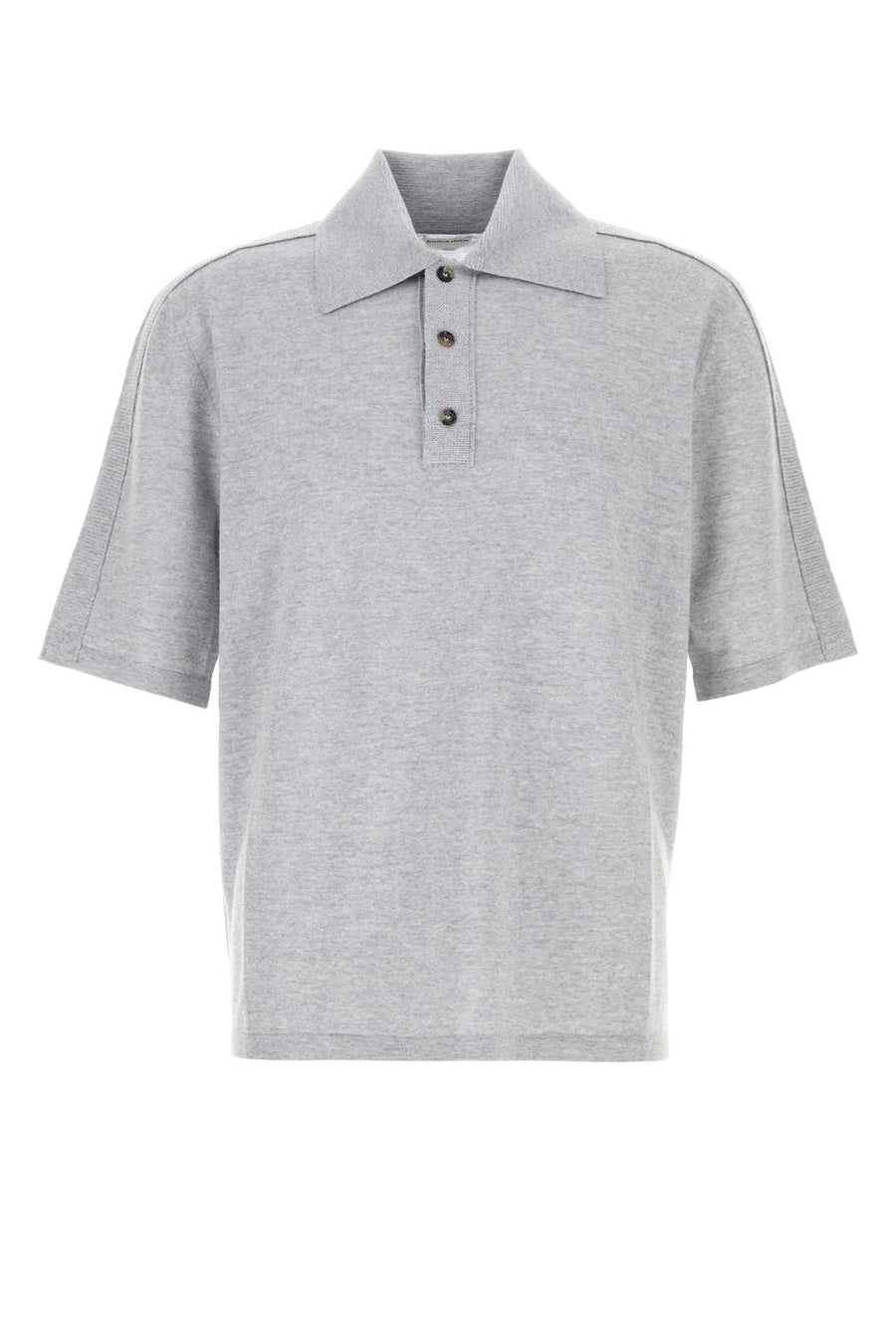 Bottega Veneta Knit 100% Wool polo shirt in gray