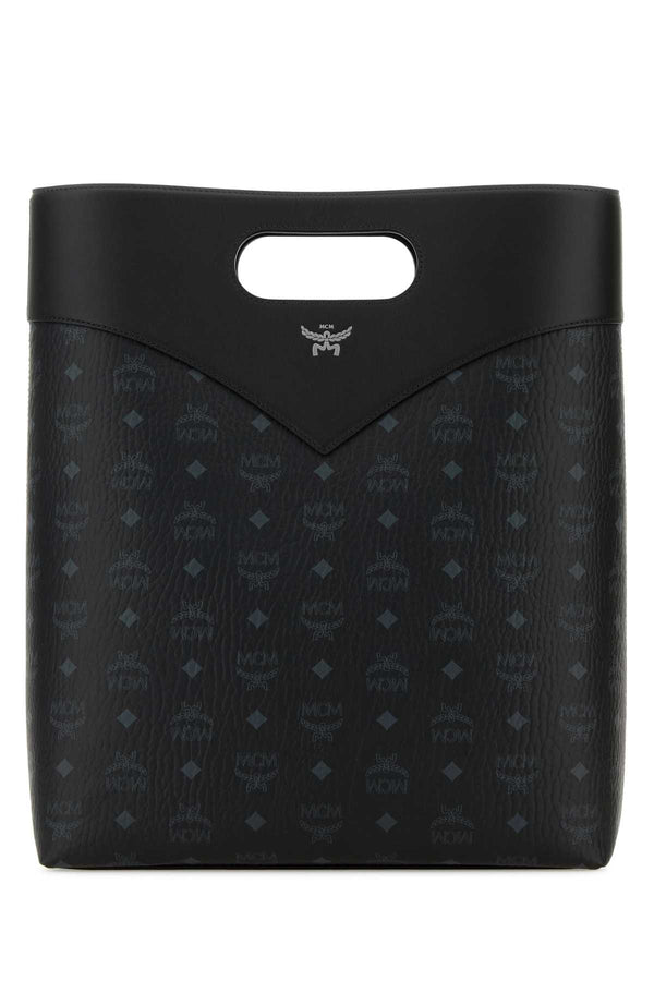 MCM Tote Exterior: 100% Fabric shoulder bag in black