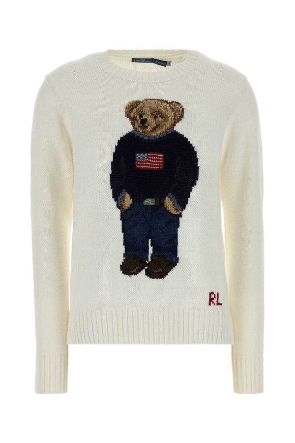 Polo Ralph Lauren 45% Linen sweater in white