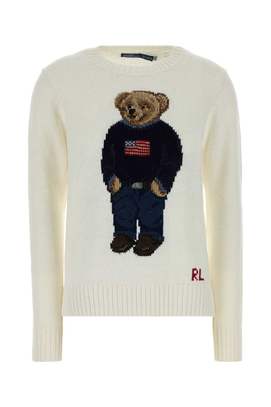 Polo Ralph Lauren 45% Linen sweater in white
