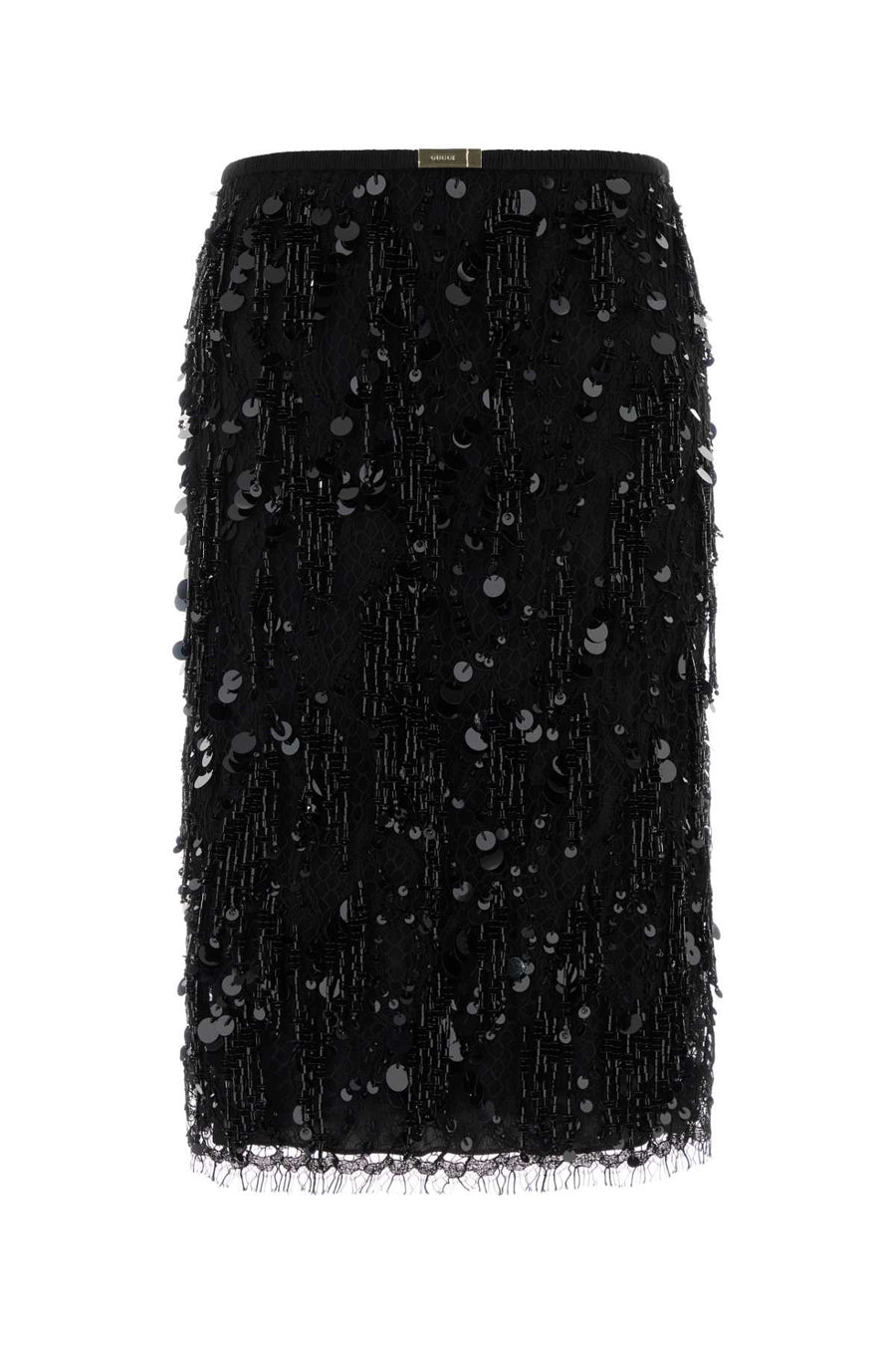 Gucci Exterior: 80% Viscose 20% Nylon; Lining: 100% Nylon skirt in black