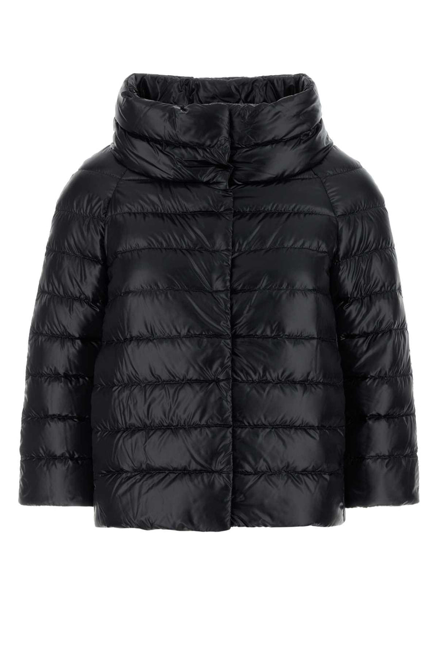 Herno Exterior: 100% Nylon down jacket in black