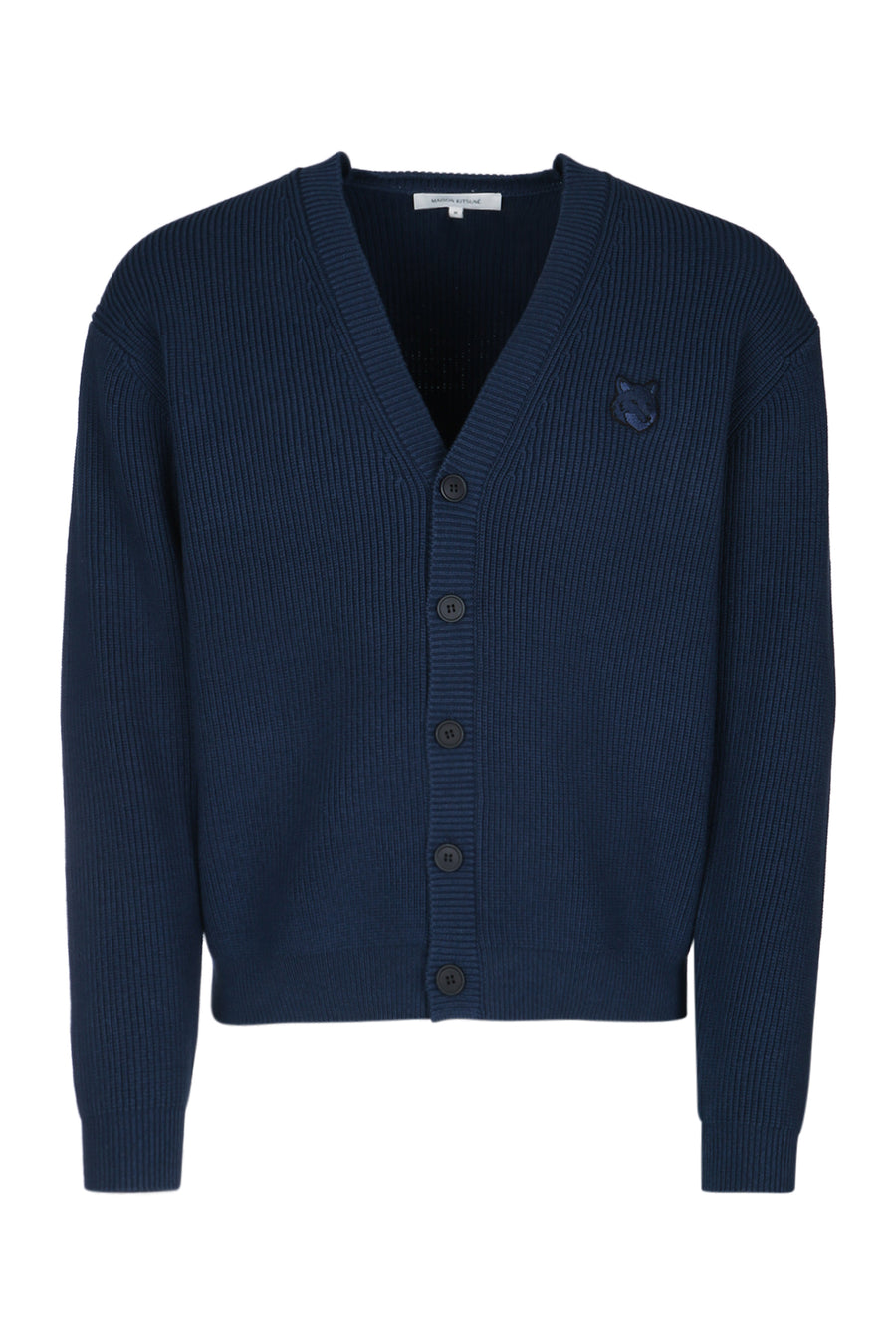 Maison Kitsune 70% Cotton cardigan in navy