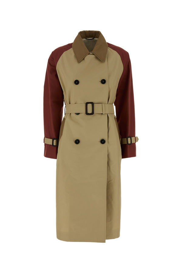 Weekend Canasta 65% Cotton trench coat in beige