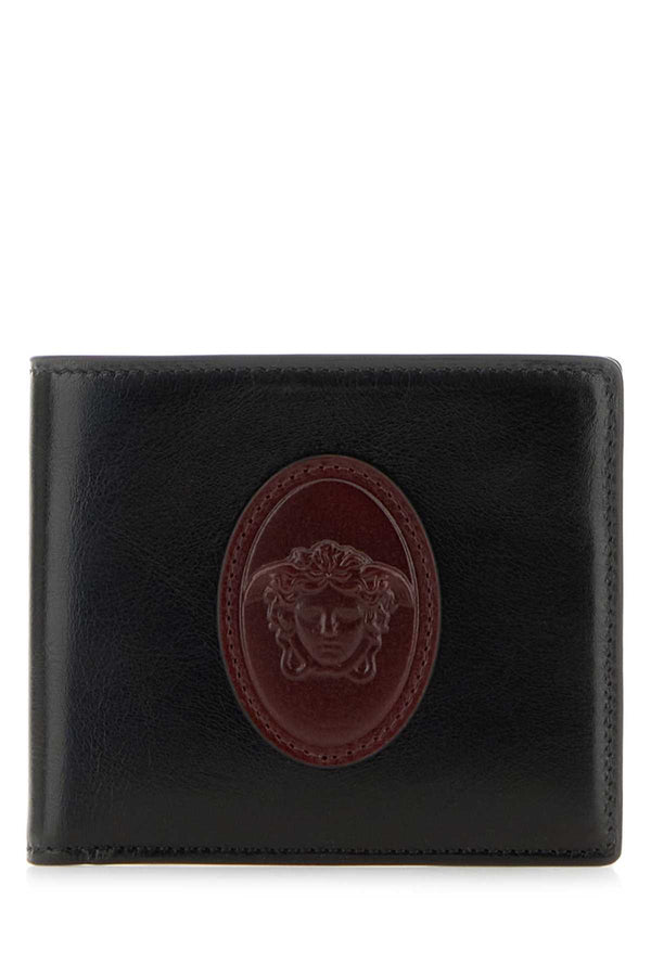Versace 100% Leather wallet in black