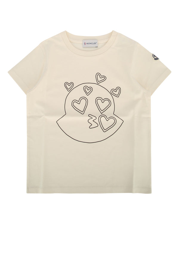 Moncler Jr t-shirt in beige