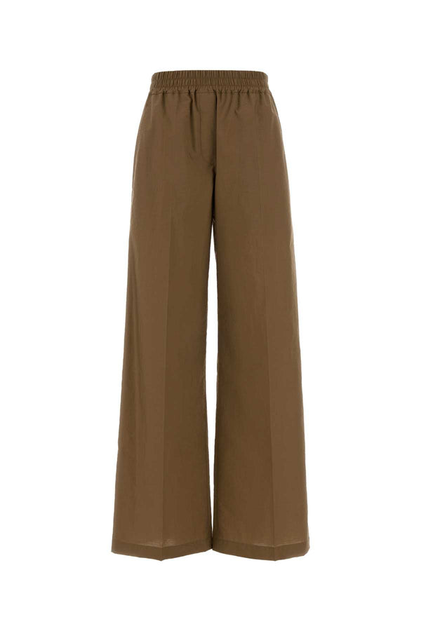 Brunello Cucinelli 75% Cotton trousers in brown