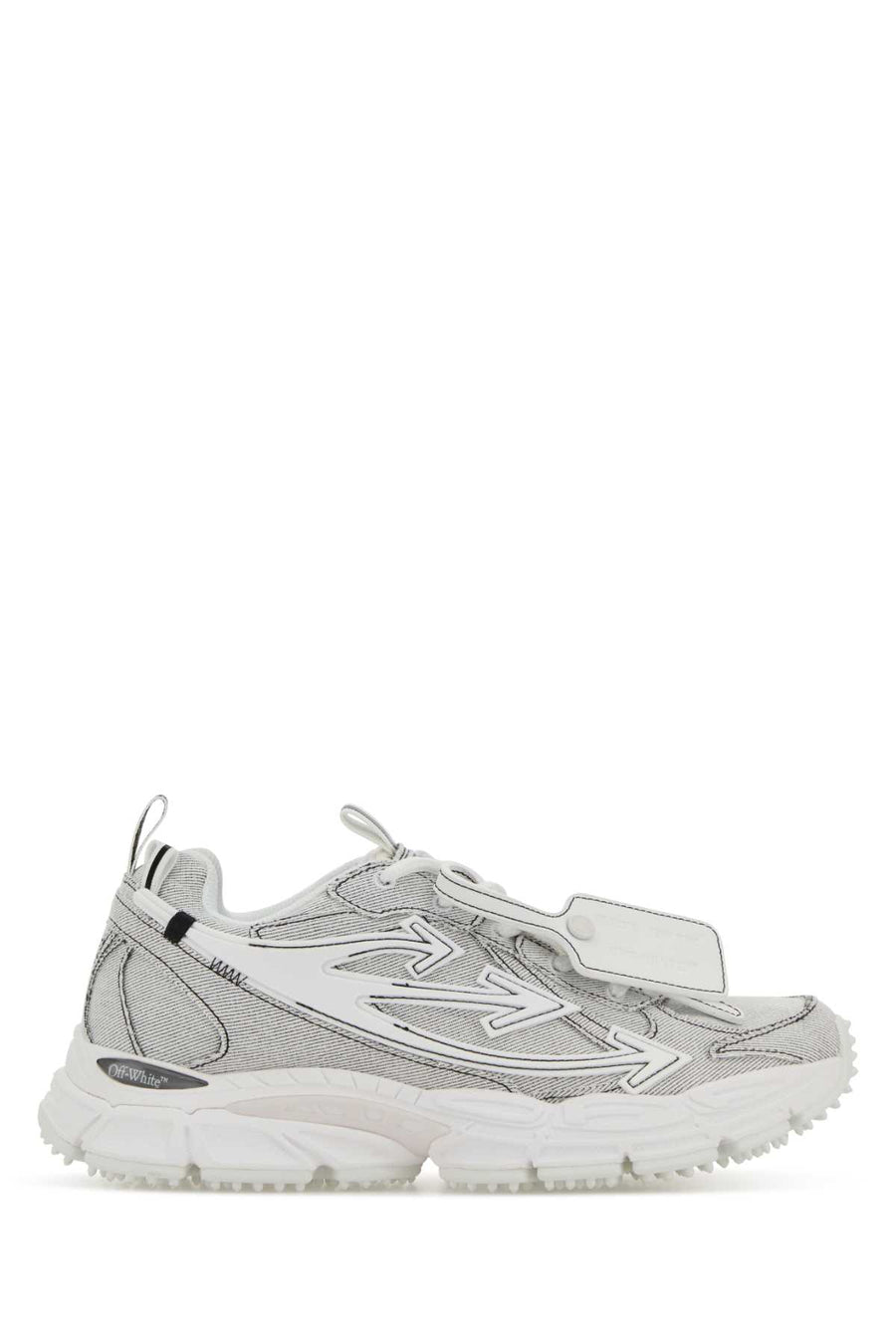 Off-White Exterior: Fabric; Interior: Fabric; Sole: Rubber sneaker in white