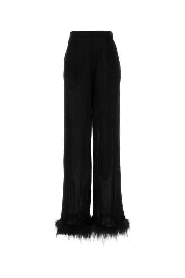 Prada 100% Viscose trousers in black