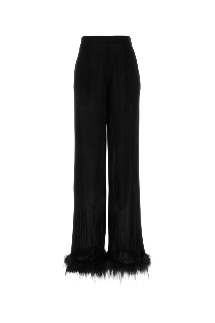 Prada 100% Viscose trousers in black