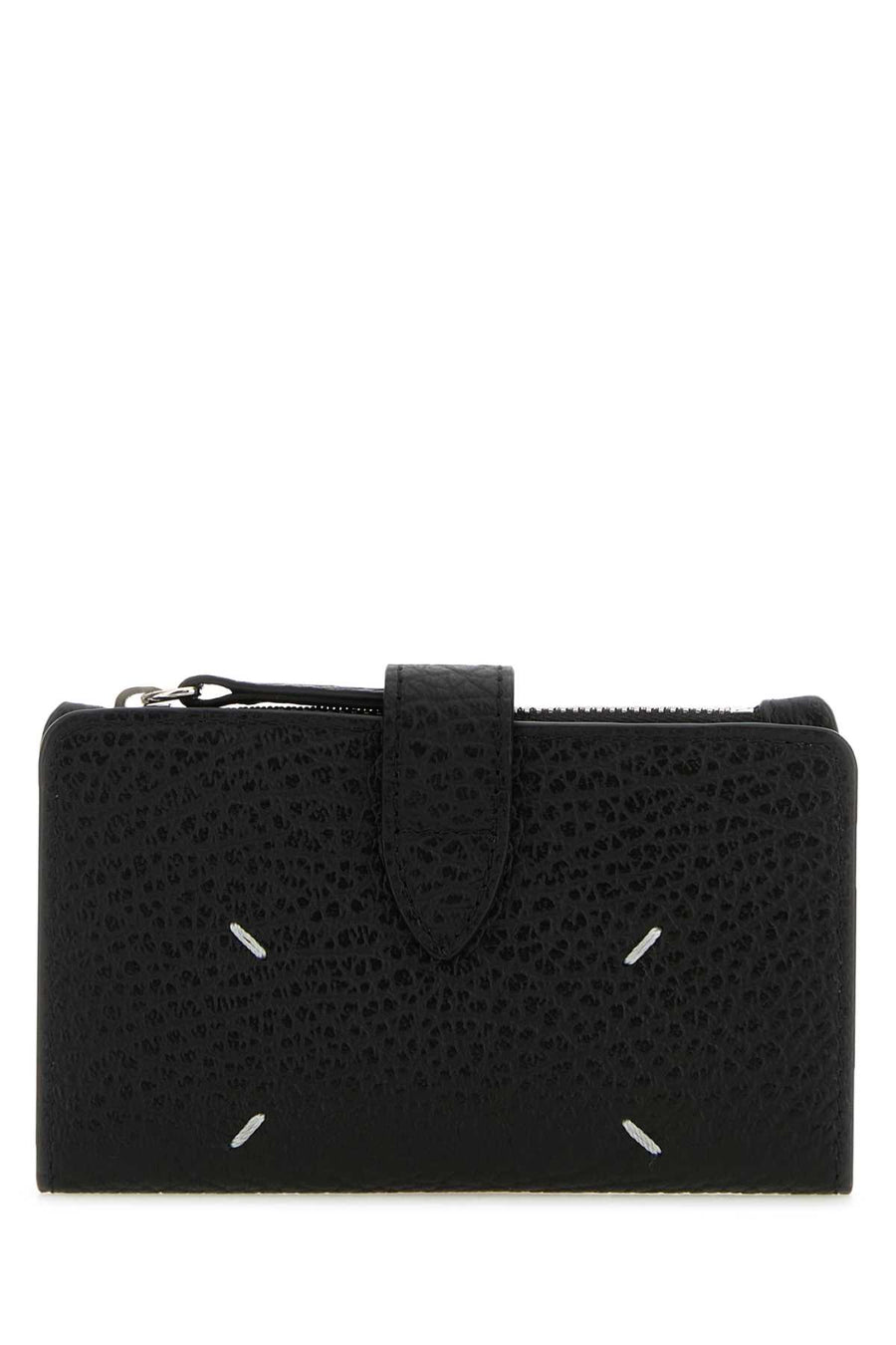 Maison Margiela Holder Exterior: 100% Leather card case in black