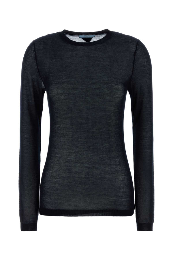 Prada 70% Cashmere 30% Silk sweater in navy