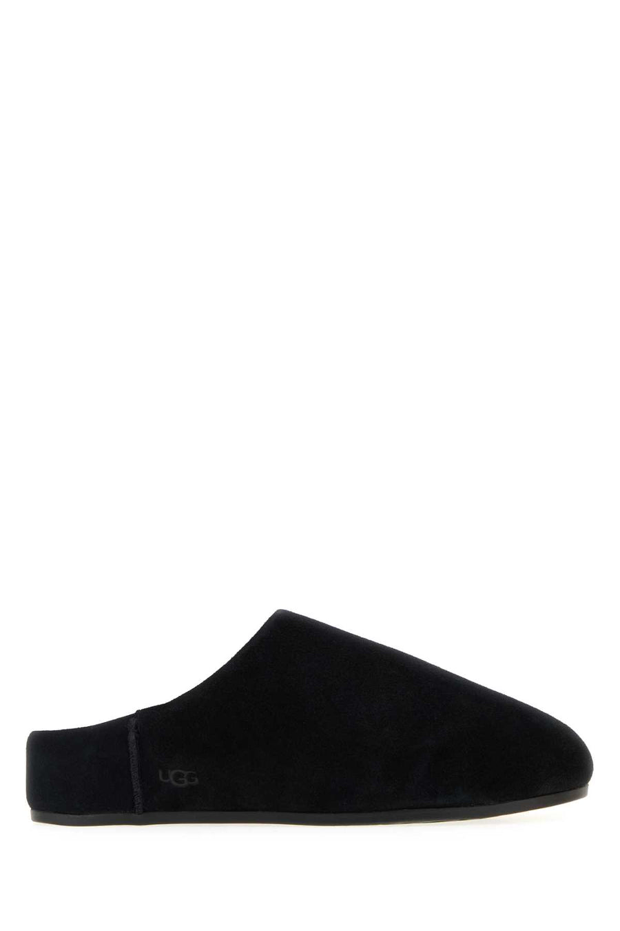UGG Elea Exterior: 100% Suede Interior: 100% Shearling Sole: UGGplush slipper in black