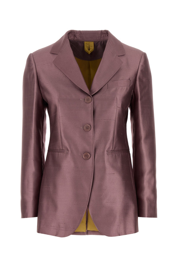 Max Mara 56% Silk blazer in purple
