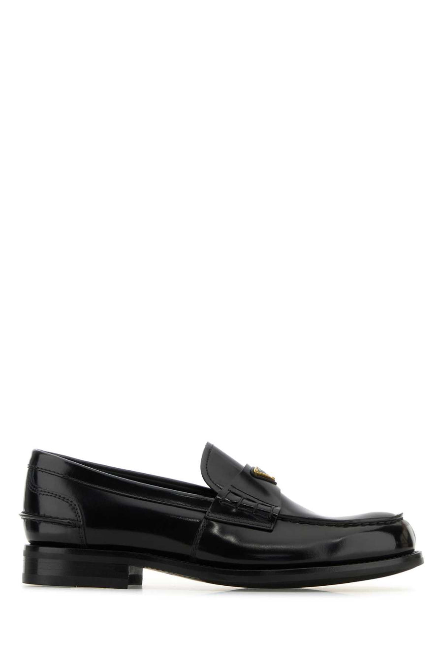 Prada 100% Vitello (calf leather) loafer in black