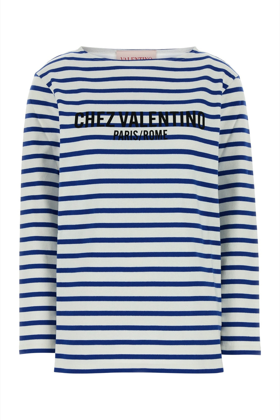 Valentino Garavani Solid 100% Cotton t-shirt in navy
