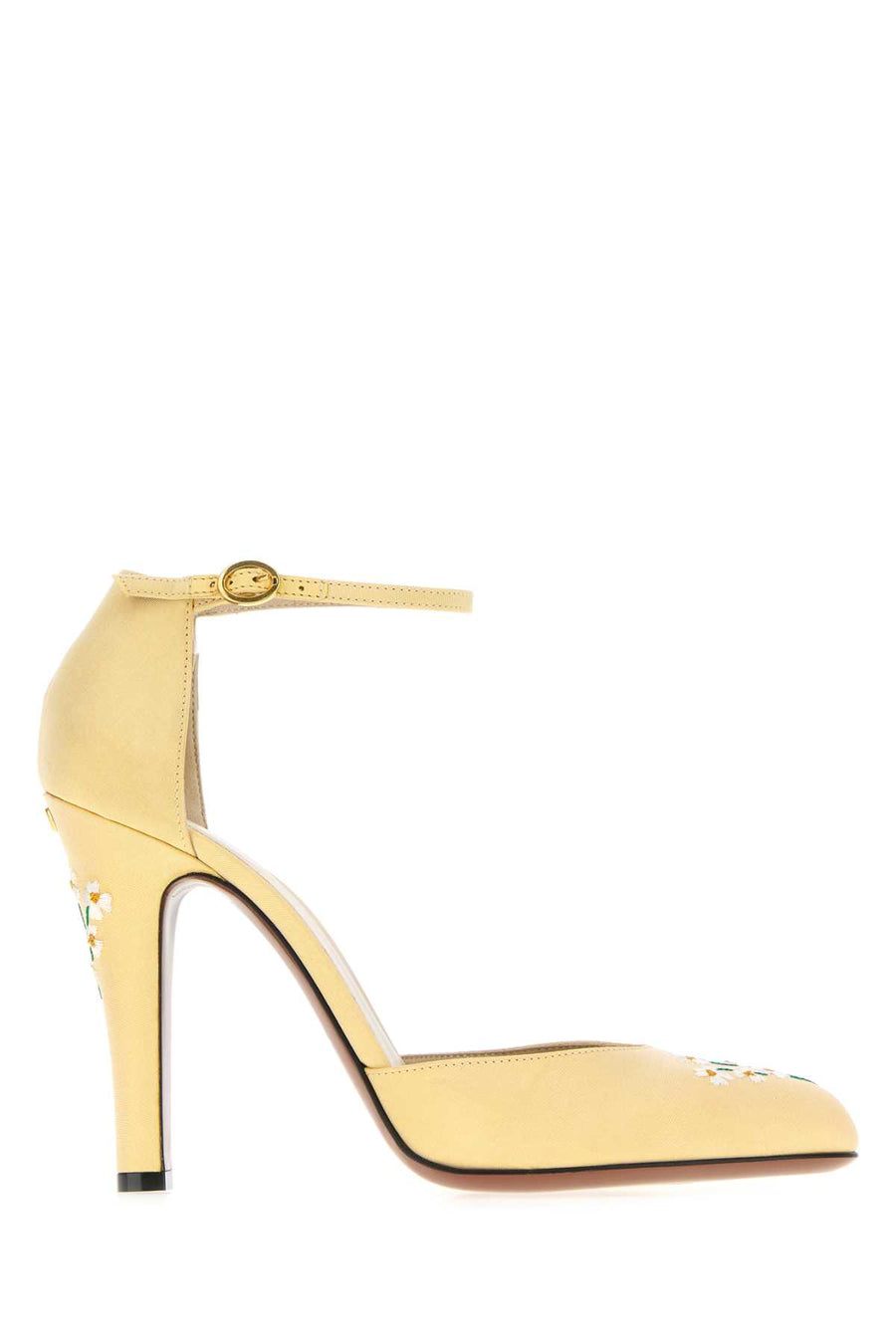 Valentino Garavani Strap Silk heel in yellow