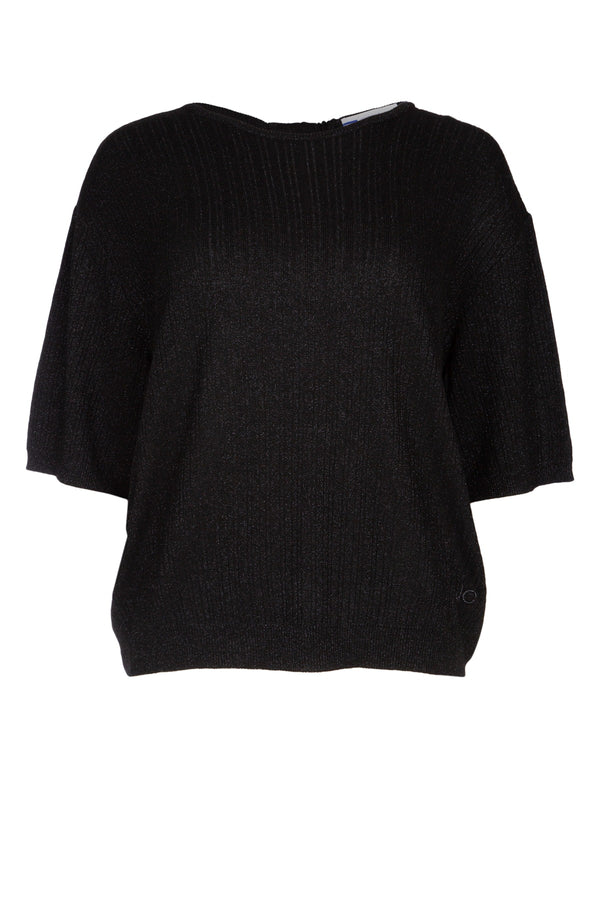 Jacob Cohen 89% Viscose sweater in black