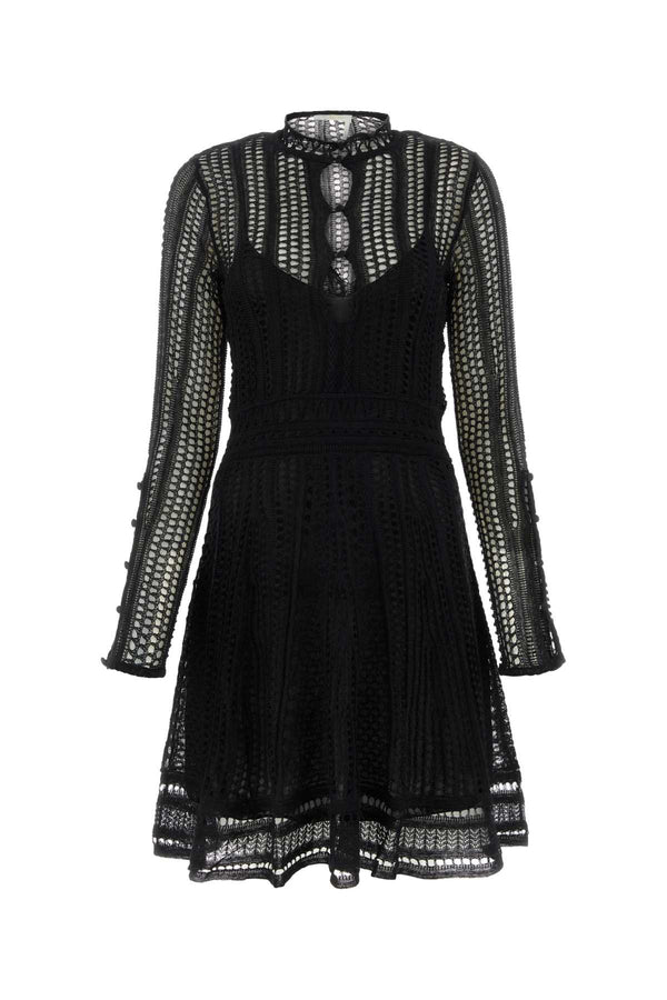 Chloé Exterior: 71% Linen dress in black