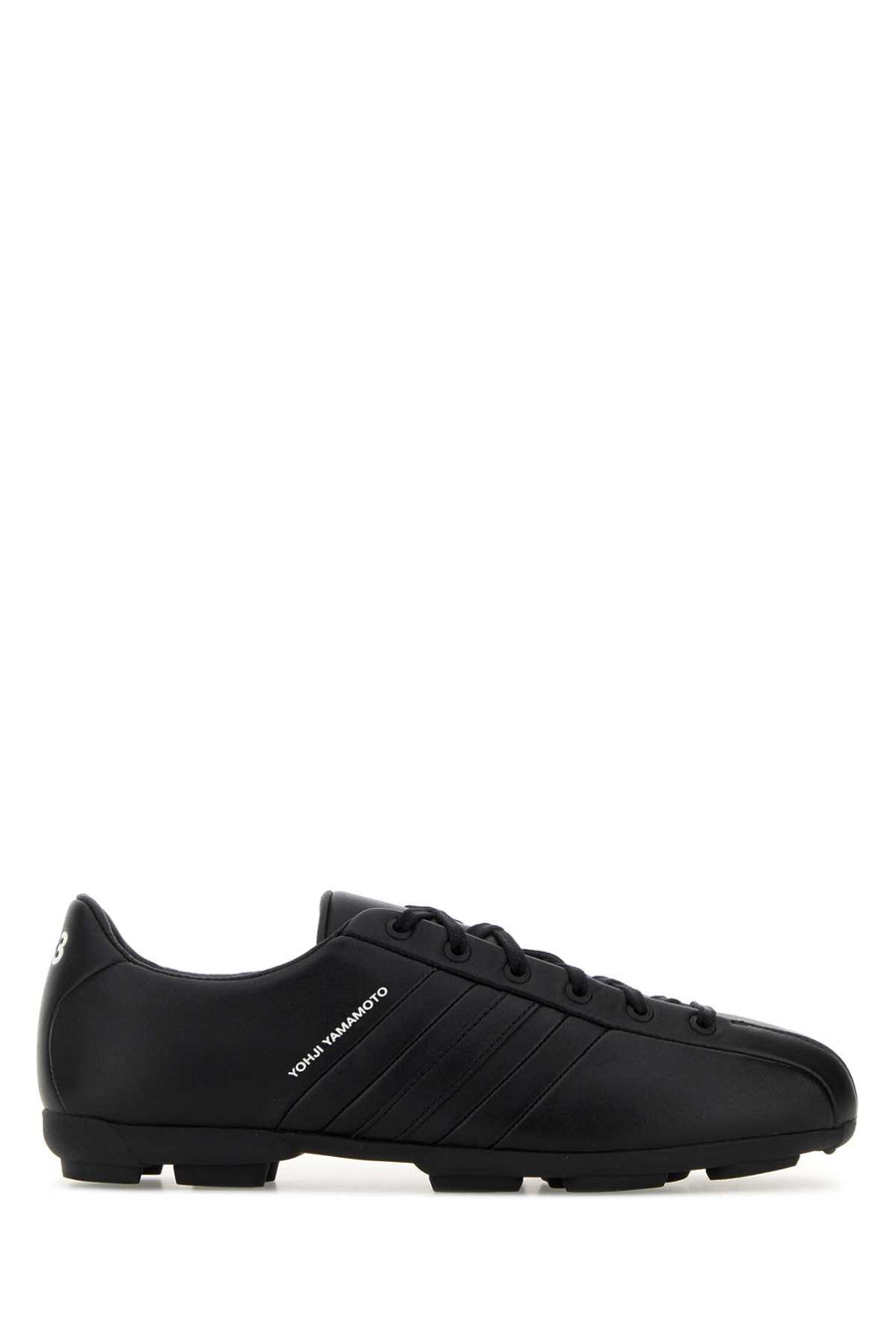 Y3 Yamamoto Exterior: 100% Leather sneakers in black