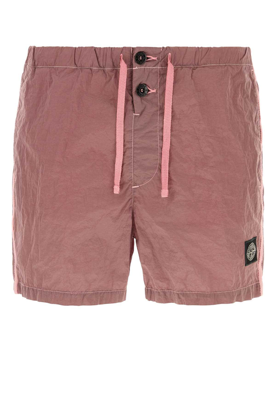 Stone Island 100% Polyamide/Nylon bermuda shorts in pink
