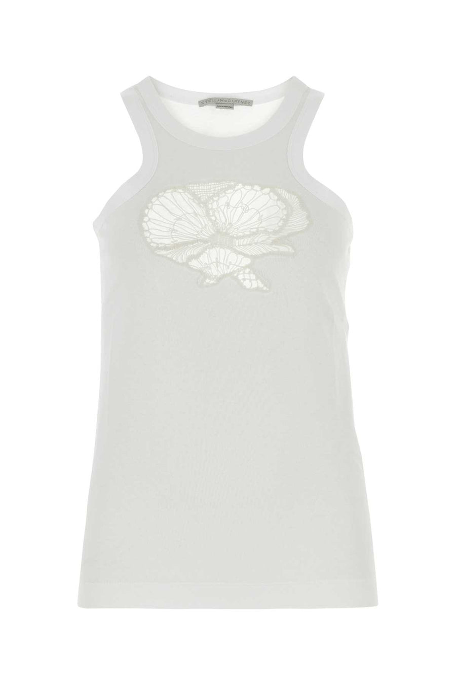 Stella McCartney 100% Cotton tank top in white