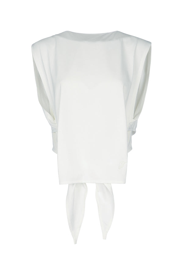 Jacquemus Marcel 57% paper sweater in white