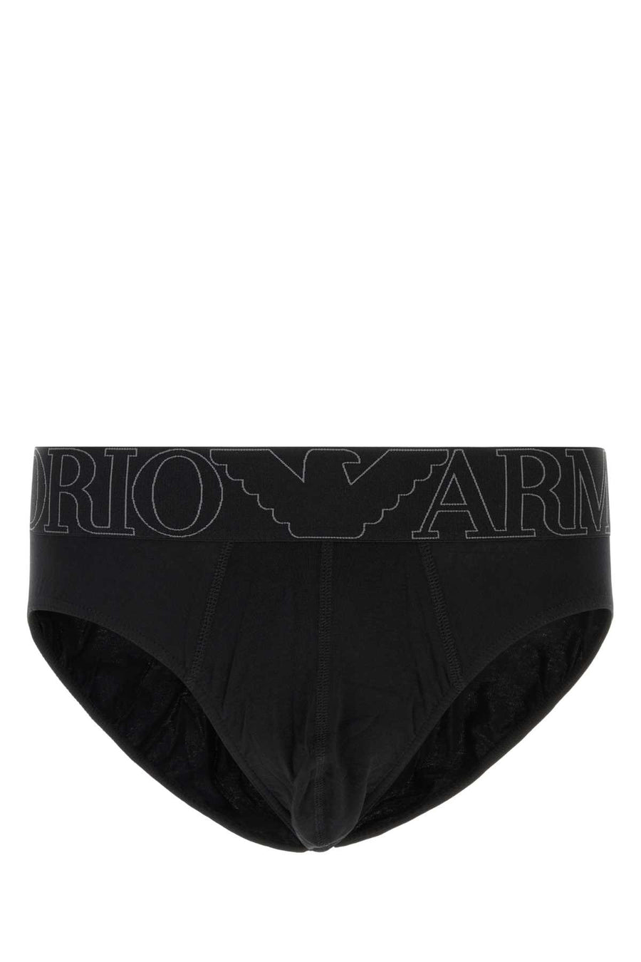 Emporio Armani Logo 95% Cotton brief in black
