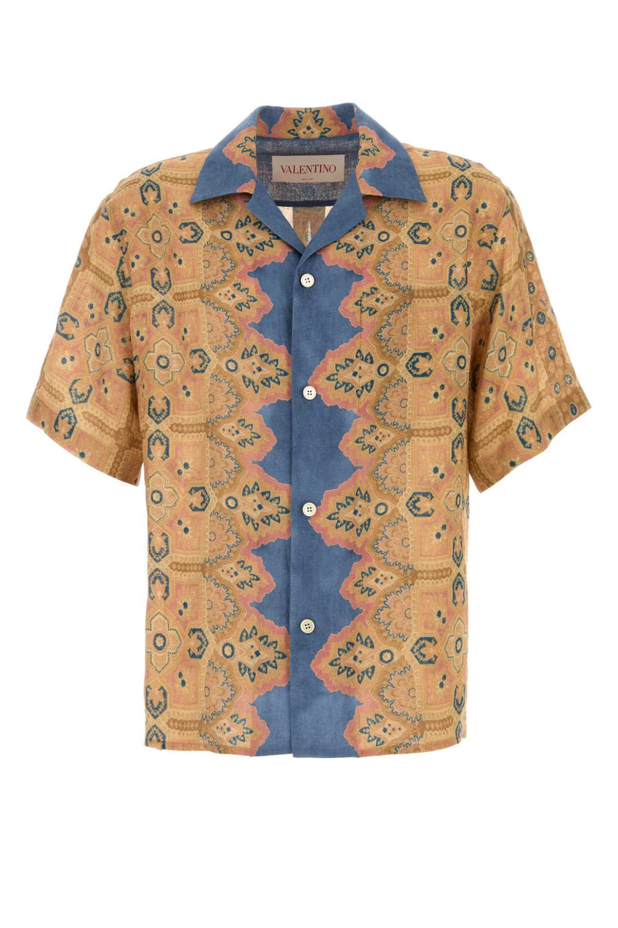 Valentino Garavani Bowling 100% Linen shirt in beige