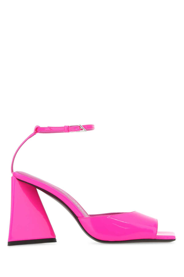 The Attico Exterior: 100% Leather heel sandal in pink