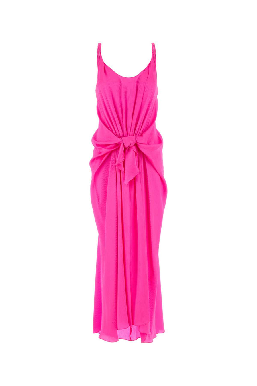 JW Anderson Knot 100% Silk dress in pink