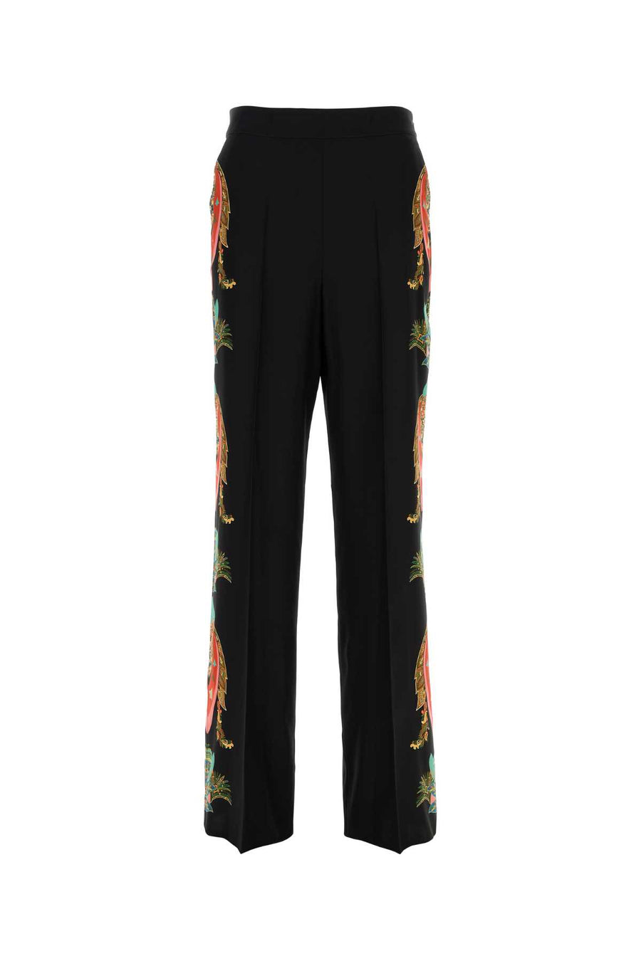 Etro Donna 100% Silk trousers in black