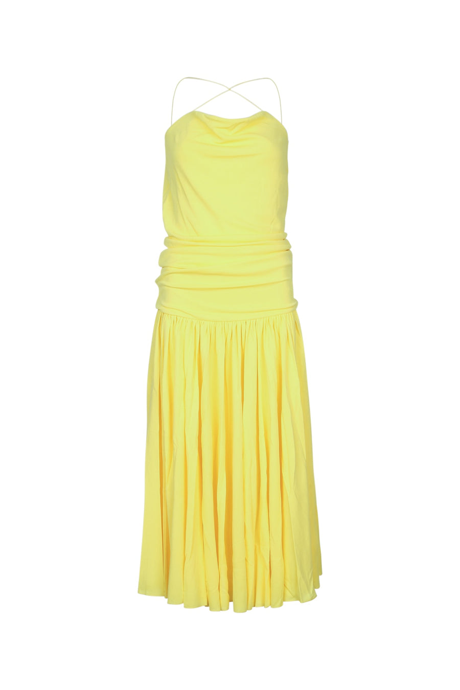Jacquemus Robe 83% Viscose dress in yellow