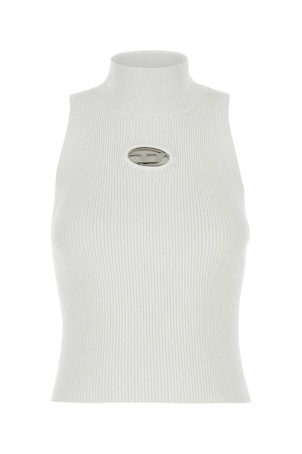 Diesel 83% Viscose tank top in white