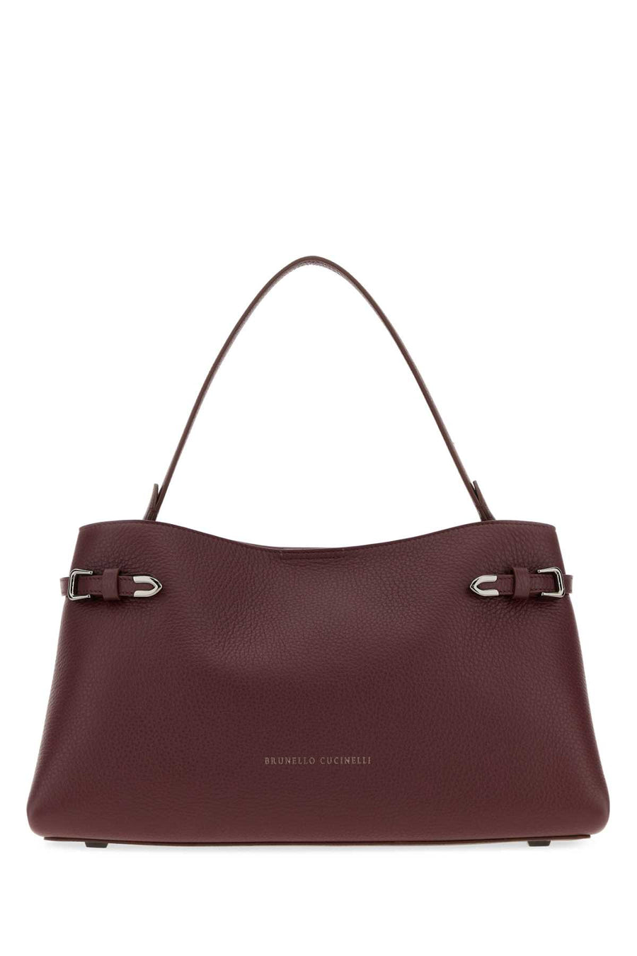 Brunello Cucinelli 100% Scottish Red Deer Leather shoulder bag in purple
