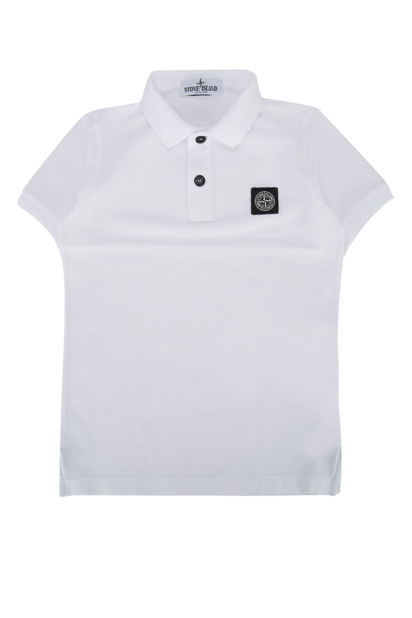 Stone Island Kids Polo 95% Cotton polo in white