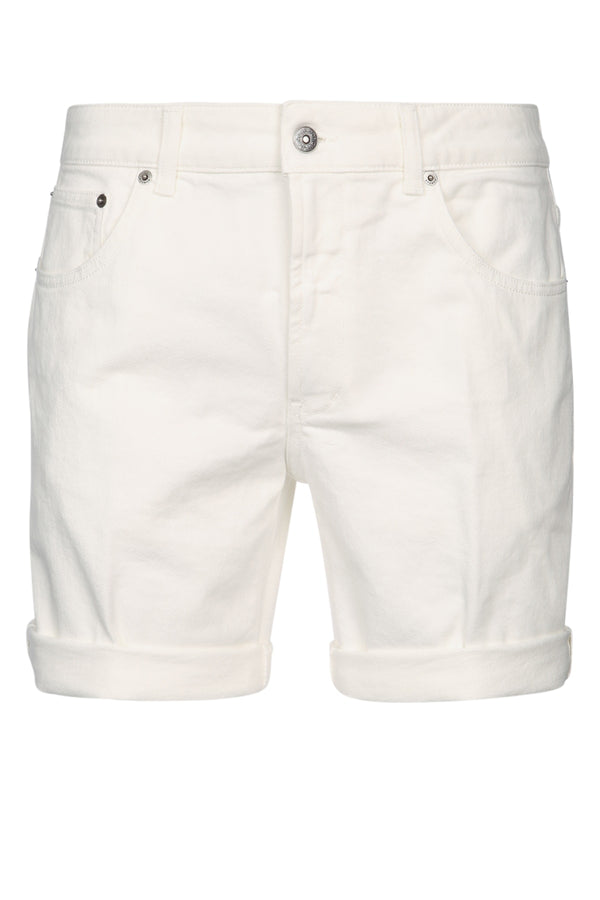 Dondup 98% Cotton bermuda in white