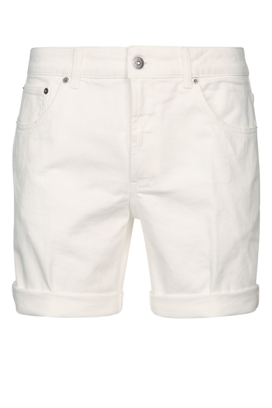 Dondup 98% Cotton bermuda in white