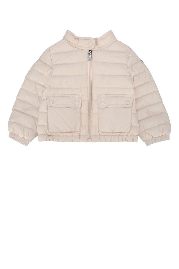 Moncler Jr Jacket Quilted nylon with down fill down jacket in beige