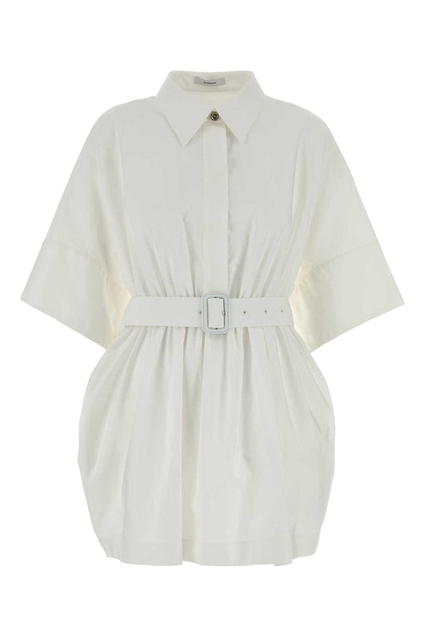 Givenchy Waist 100% Cotton shirt dress in white