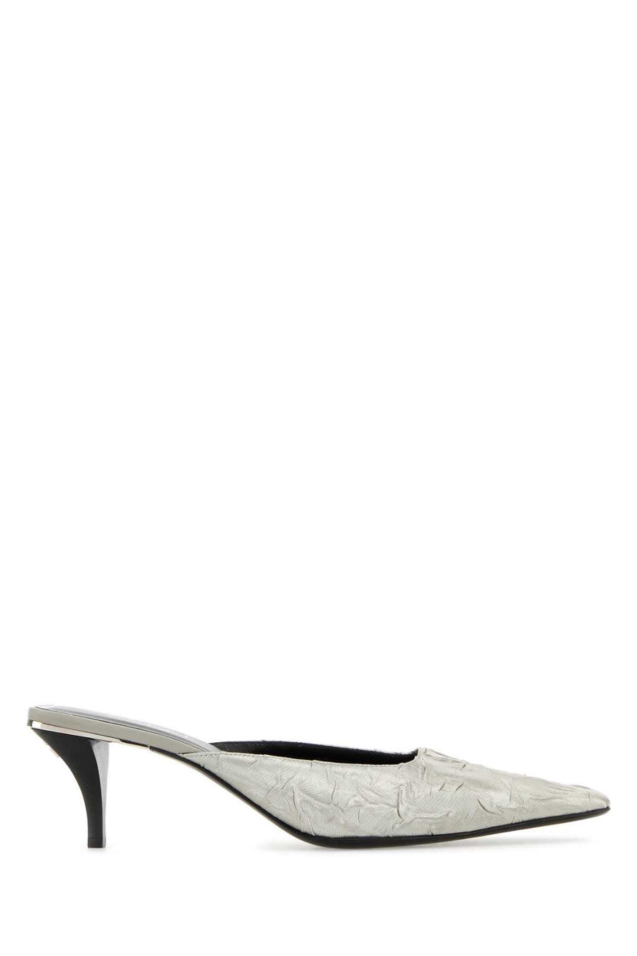 Gucci Upper Fabric upper mule heel in silver