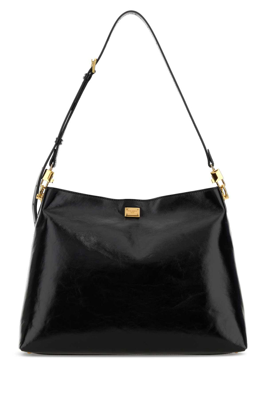 Dolce & Gabbana Exterior: 100% Calf shoulder bag in black