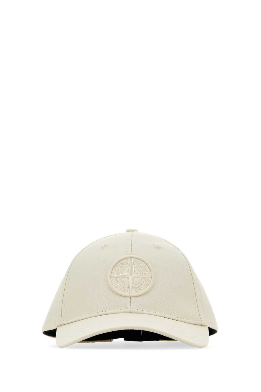 Stone Island CAP 100% Cotton baseball cap in white