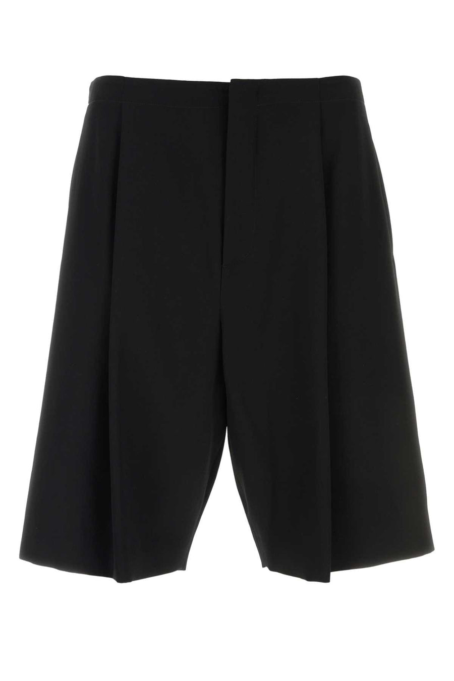 The Row Short 100% Wool bermuda shorts in black