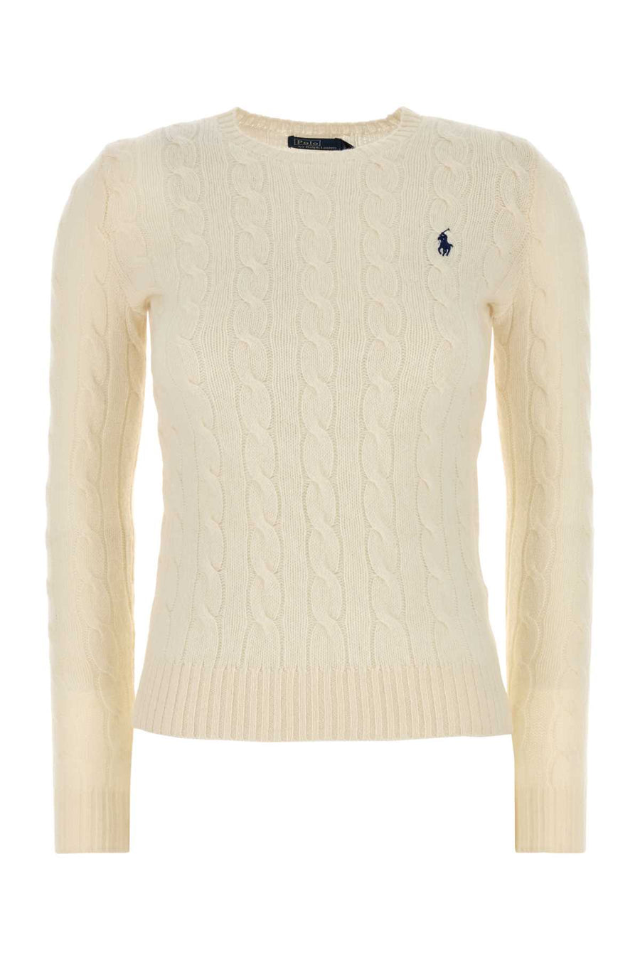Ivory Wool Blend Sweater Authenticcream Exterior: Cashmere Maglieria